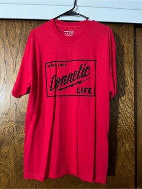 Life Men's Red Graphic Short Sleeve Tee
